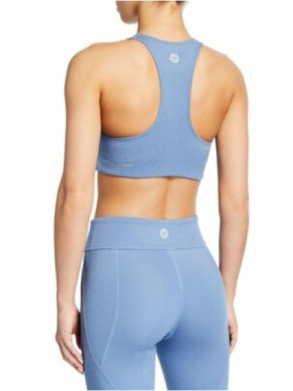 Tory Burch Sport Blue Racerback Sports Bra Size Small
